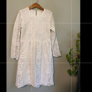 Delicate White Lace Dress